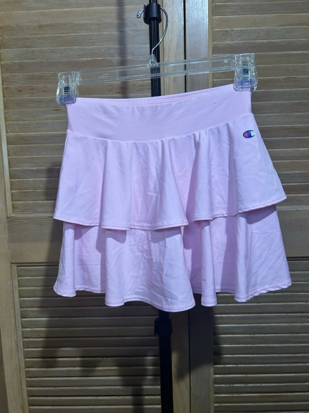 Champion Youth Girls Ruffle Athletic Wear Skort in Pink Size 7/8